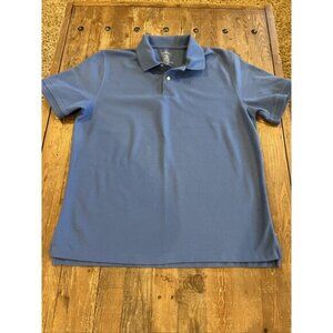 L.L. Bean Men's Traditional Fit  Polo Shirt Blue Size L Short Sleeve EUC